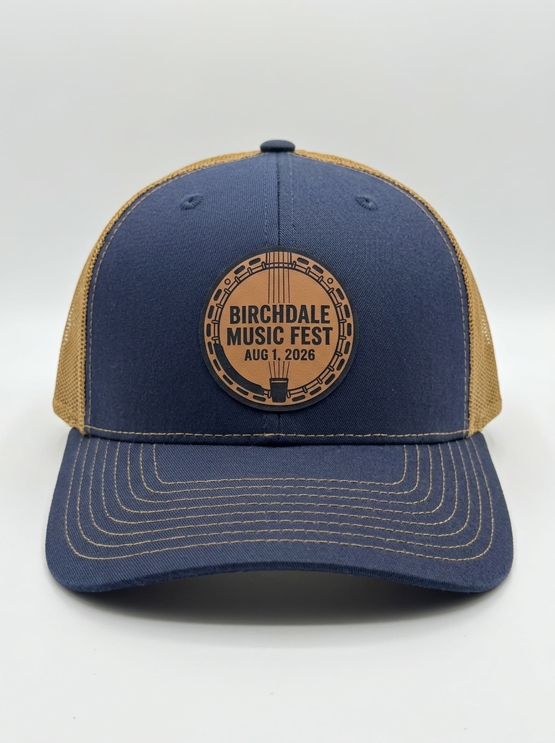 Birchdale Music Fest Banjo Round (Navy/Caramel)