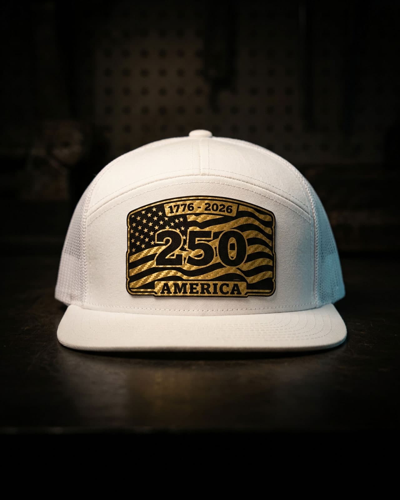 Flag 250 leatherette patch hat